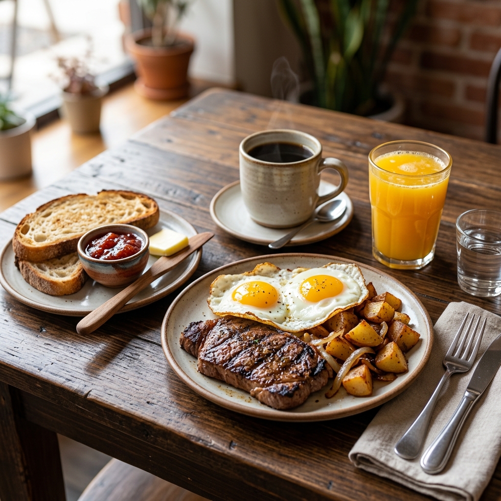 Bistec con Huevos-magnolia-colonial