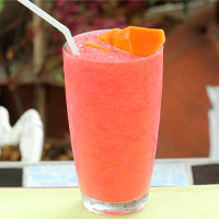 Refresco de Fresa, Piña o Papaya